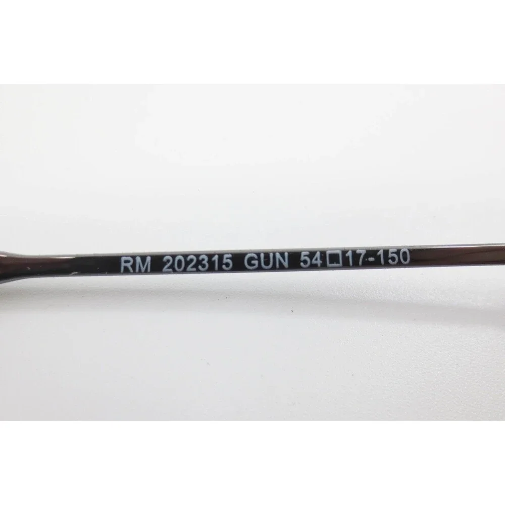 Robert Mitchel RM 202315 GUN Aviator Eyeglass Frames Gunmetal 54-17-150